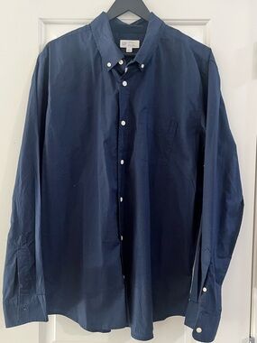 GAP Men's Dark Navy Button-Down Shirt